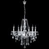 6 Lights Crystal Chandelier Elegant Pendant Fixture Glass Ceiling Lighting Lamp
