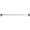 Telescopic Wardrobe Rails 2 pcs Silver 22.8"-39.4"