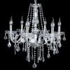 6 Lights Crystal Chandelier Elegant Pendant Fixture Glass Ceiling Lighting Lamp