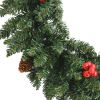 Artificial Christmas Trees 2 pcs with Wreath; Garland and LEDs