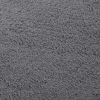 Washable Rug Fluffy Short Pile 63"x90.6" Anti Slip Anthracite