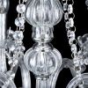 6 Lights Crystal Chandelier Elegant Pendant Fixture Glass Ceiling Lighting Lamp