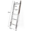 Farmhouse 4.5ft Wall Leaning Wood Blanket Quilt Storage Ladder - Vintage White
