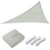 16x16x16ft Triangle Sun Shade Sail/Grey