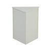 Grey Triangle Bathroom Storage Cabinet with Adjustable Shelves, Freestanding Floor Cabinet for Home Kitchen