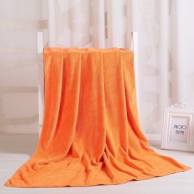 Large Cotton Absorbent Quick Drying Lint Resistant Towel (Option: Orange red extra thick-150x200cm)