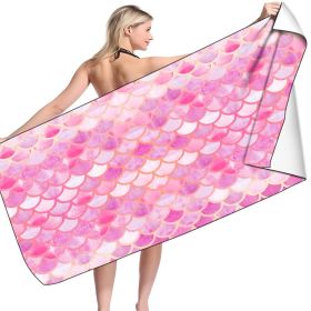 Microfiber Variety Bath Towel Towel Sea Stand Holiday Rectangular Sand Shawl 3D Printing (Option: MEIry14-75x150cm)