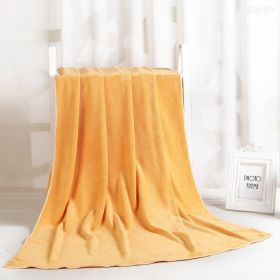 Large Cotton Absorbent Quick Drying Lint Resistant Towel (Option: Orange extra thick-60x90cm)