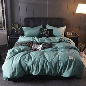 Japanese Solid-color Fusion Brushed Four-piece Set (Option: Mint-1.5m four piece set)