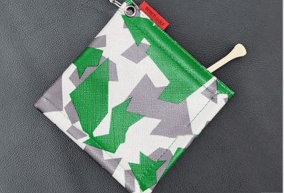 Wiping Stick Stretchable Hook Camouflage Square (Color: Green)