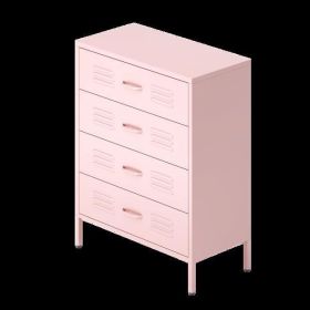 Metal Storage Cabinet with 4 Drawers for Office,Home,Garage (Color: as picture)