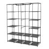 Portable Closet Organizer Storage, Wardrobe Closet with Non-Woven Fabric 14 Shelves, Easy to Assemble RT