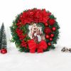 Christmas decorations Scene decoration props Jesus Christmas wreath door hanging