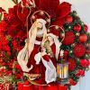 Christmas decorations Scene decoration props Jesus Christmas wreath door hanging
