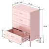 Metal Storage Cabinet with 4 Drawers for Office,Home,Garage