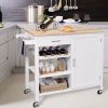 Rolling Storage Cabinet Kitchen Cart For Home And Bar Commercial Usage