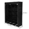 Portable Closet Organizer Storage, Wardrobe Closet with Non-Woven Fabric 14 Shelves, Easy to Assemble RT