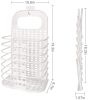Wall-Mounted Laundry Basket Folding Storage Basket, Storage Bins Space Saving with Handle for Organizing Home Clothes Towels and Toys