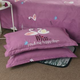High Density Adult And College Student Pillowcase (Option: Miss Swan-2pair)